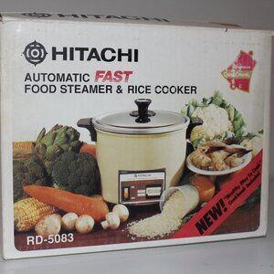 Vintage Chime-O-Matic Rice Cooker Steamer 5.6 Cup Hitachi RD-4053 - Brand New